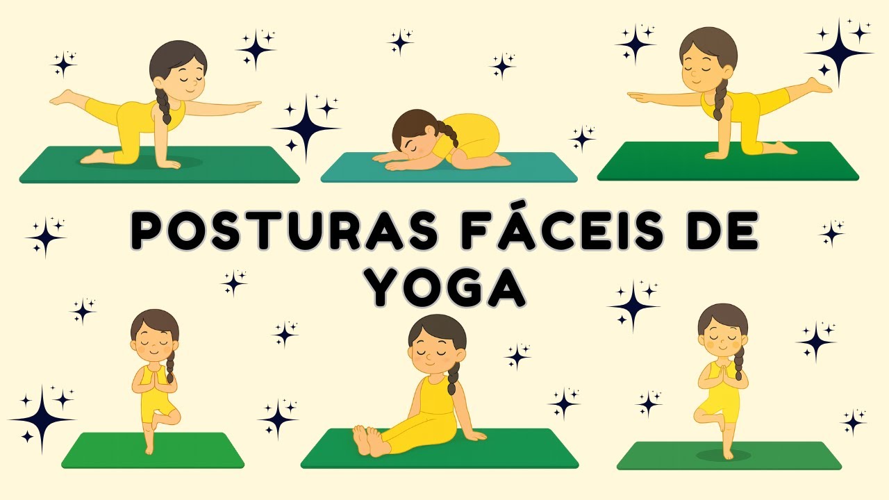 Yoga para Crianças  Posições Fáceis para Força e Equilíbrio  Yoga para Iniciantes