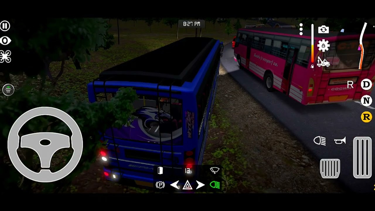 Real Dangerous Night Road Challenge #80 | Indian Kerala Bus Simulator Gameplay