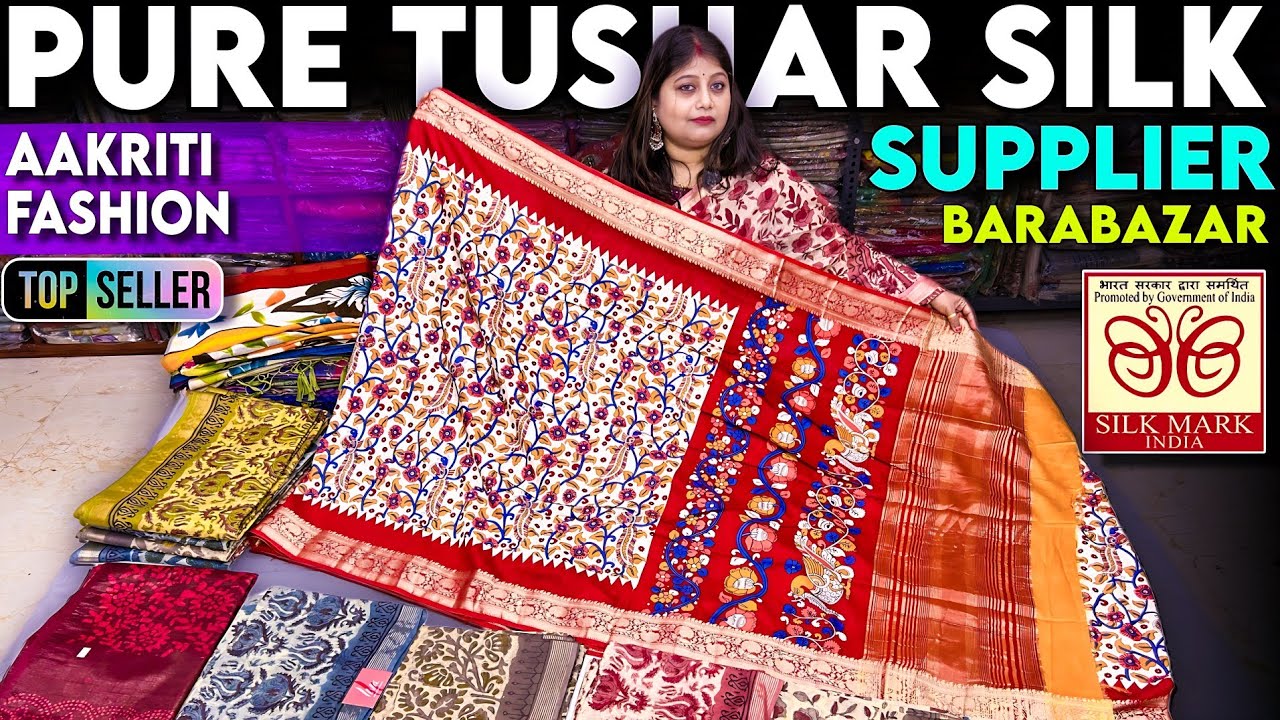 Pure Tusshar Silk / Maheswari Silk / Tussar Kantha Work / Bullion Work / Chenderi Silk /Mal Cotton🔥