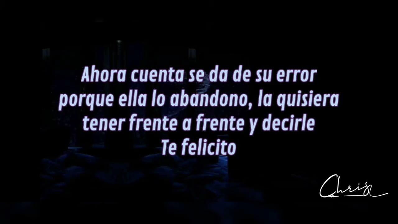 Laura Flores Te felicito Letra - Lyrics