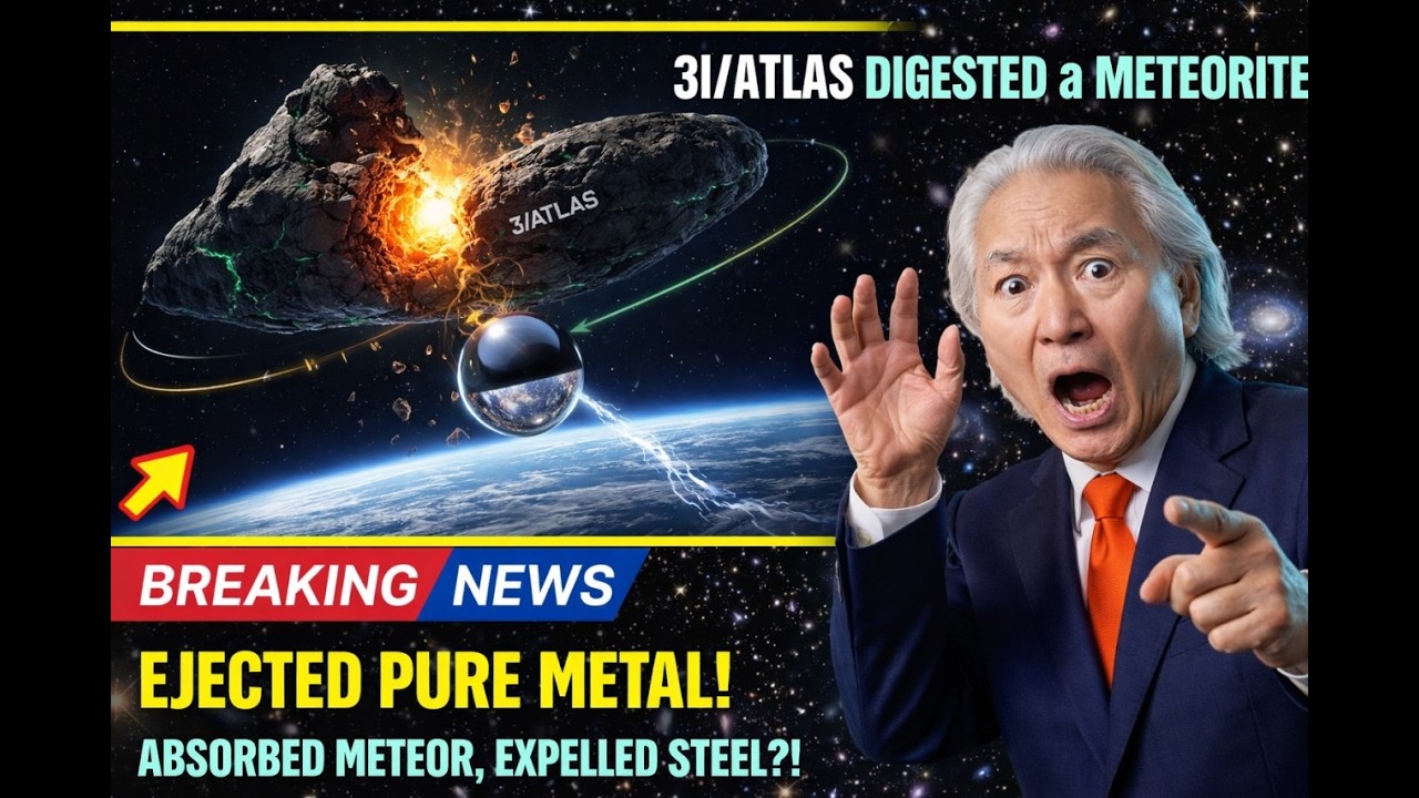 3I/ATLAS Just DIGESTED a Meteorite — Absorbed Rock, Ejected Pure Metal | Michio Kaku