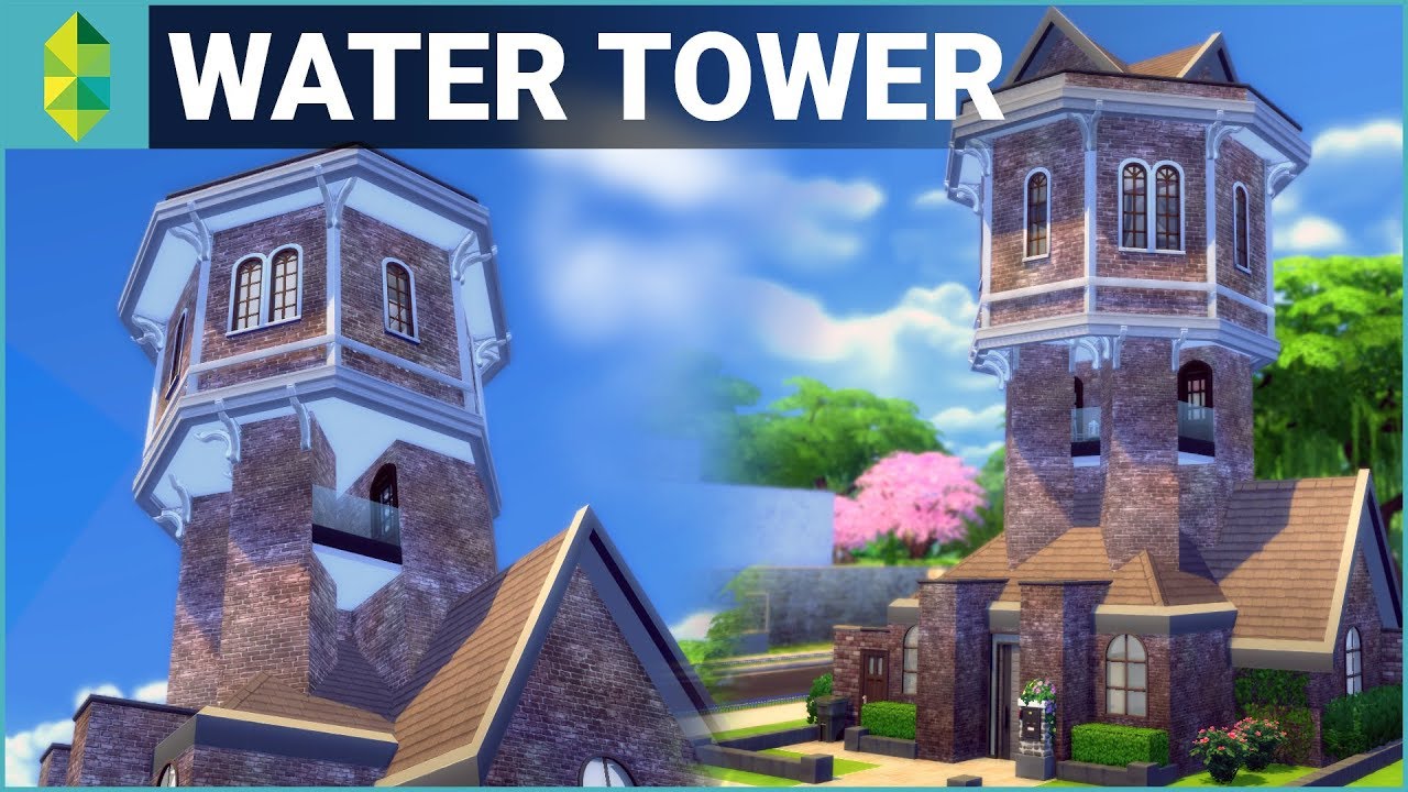 WATER TOWER Conversion | The Sims 4 House Building