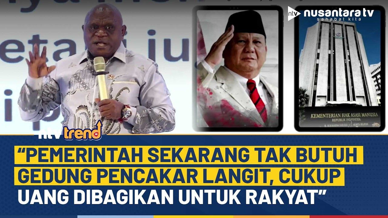 Pigai Soroti Pembangunan: Kita Tak Butuh Gedung Tinggi, Uang Lebih Baik untuk Rakyat | NTV