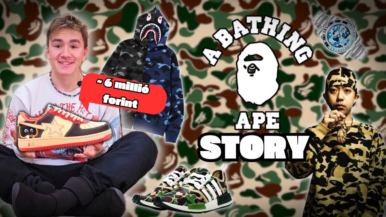 Kanye első sneaker kollabja,  NPC pulcsi és a Majmok bolygója. A Bape története.