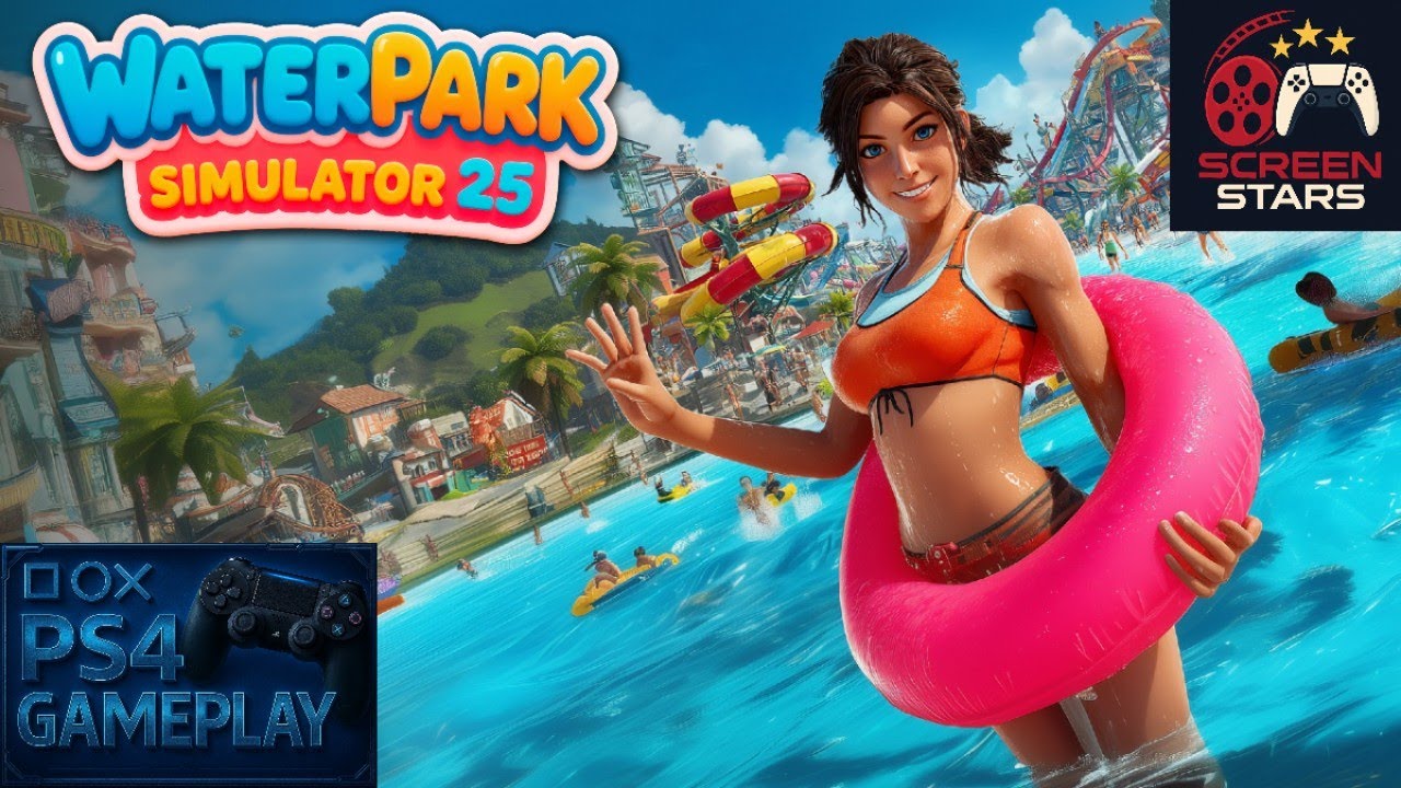 Waterpark Simulator 25: PS4 Gameplay 