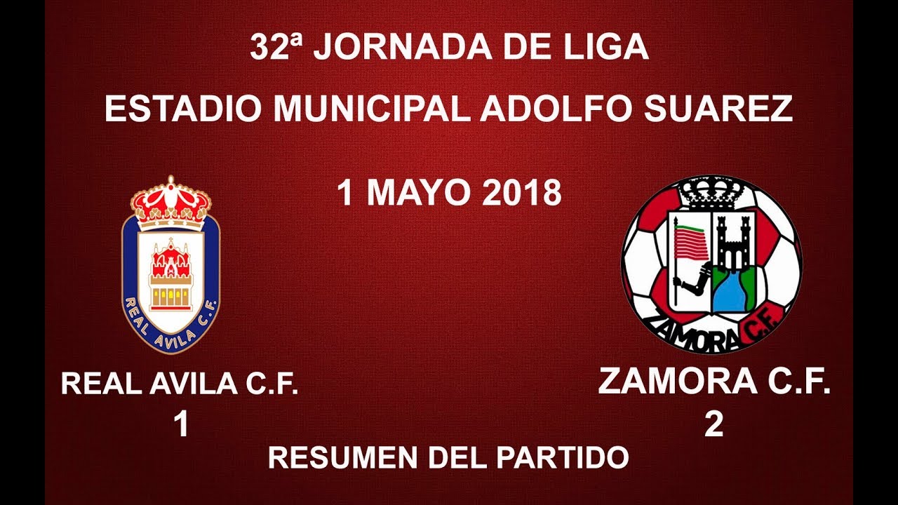 REAL ÁVILA C.F. 1-2 ZAMORA C.F.: RESUMEN DEL PARTIDO