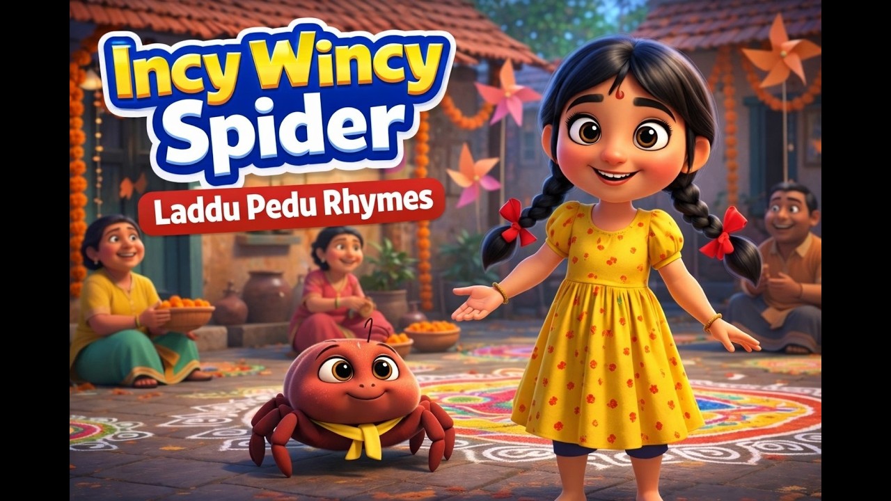 Incy Wincy spider - Laddu Pedu Rhymes