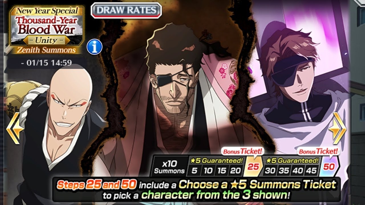 10 STEPS FOR END OF THE YEAR BANKAI SHUNSUI, MUKEN AIZEN AND IKKAKU! BLEACH BRAVE SOULS 