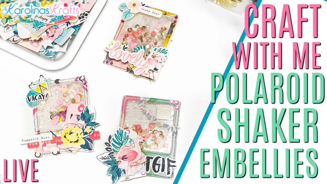 Craft With Me Shaker Polaroid Embellishments, Shaker Embellishments
