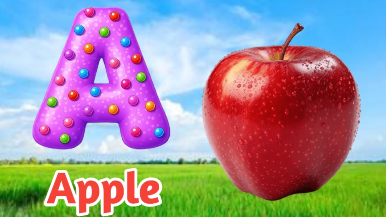 A for Apple 🍎 | ABCD for Kids | Alphabet Learning for Children | Nursery Rhymes