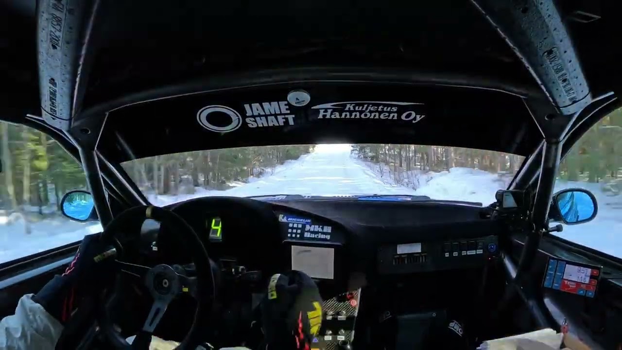 Kangasniemi Ralli 7.3.2026 EK 1 Markus Hellström -Tapio Järvi BMW M3 