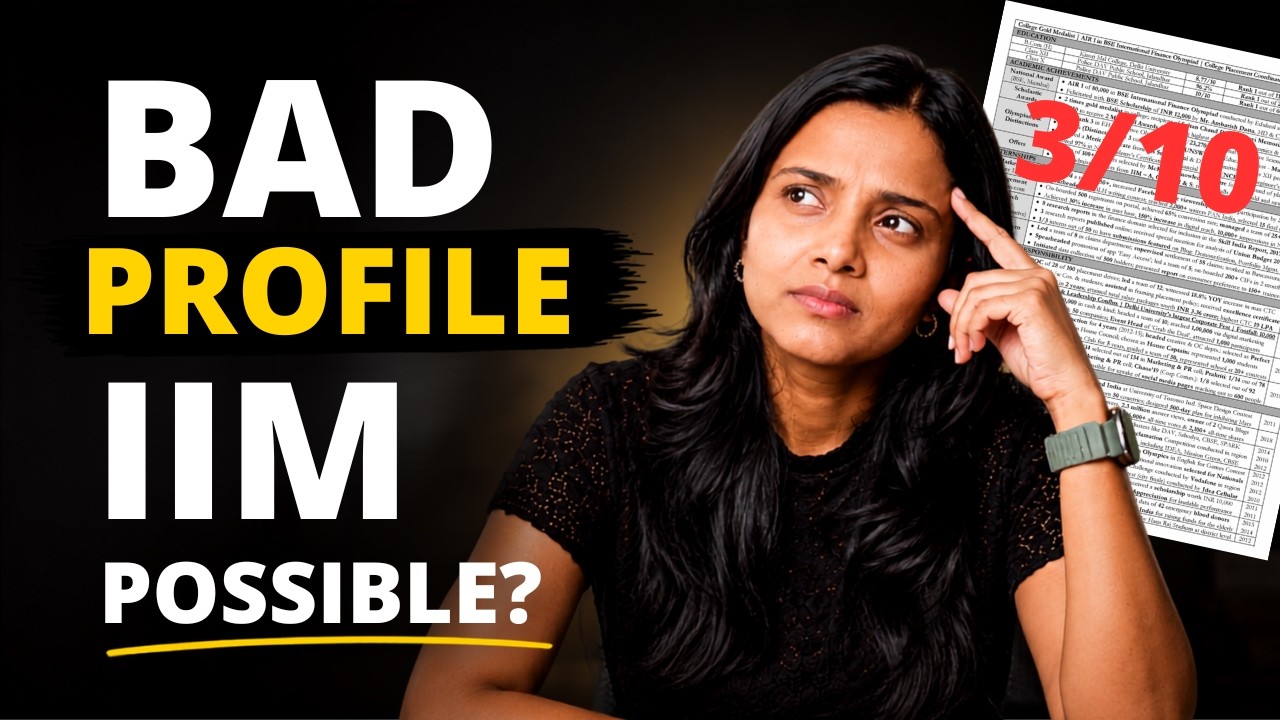 How can Average Students Build a Strong MBA Profile for IIMs | Resume Points That ACTUALLY Matter