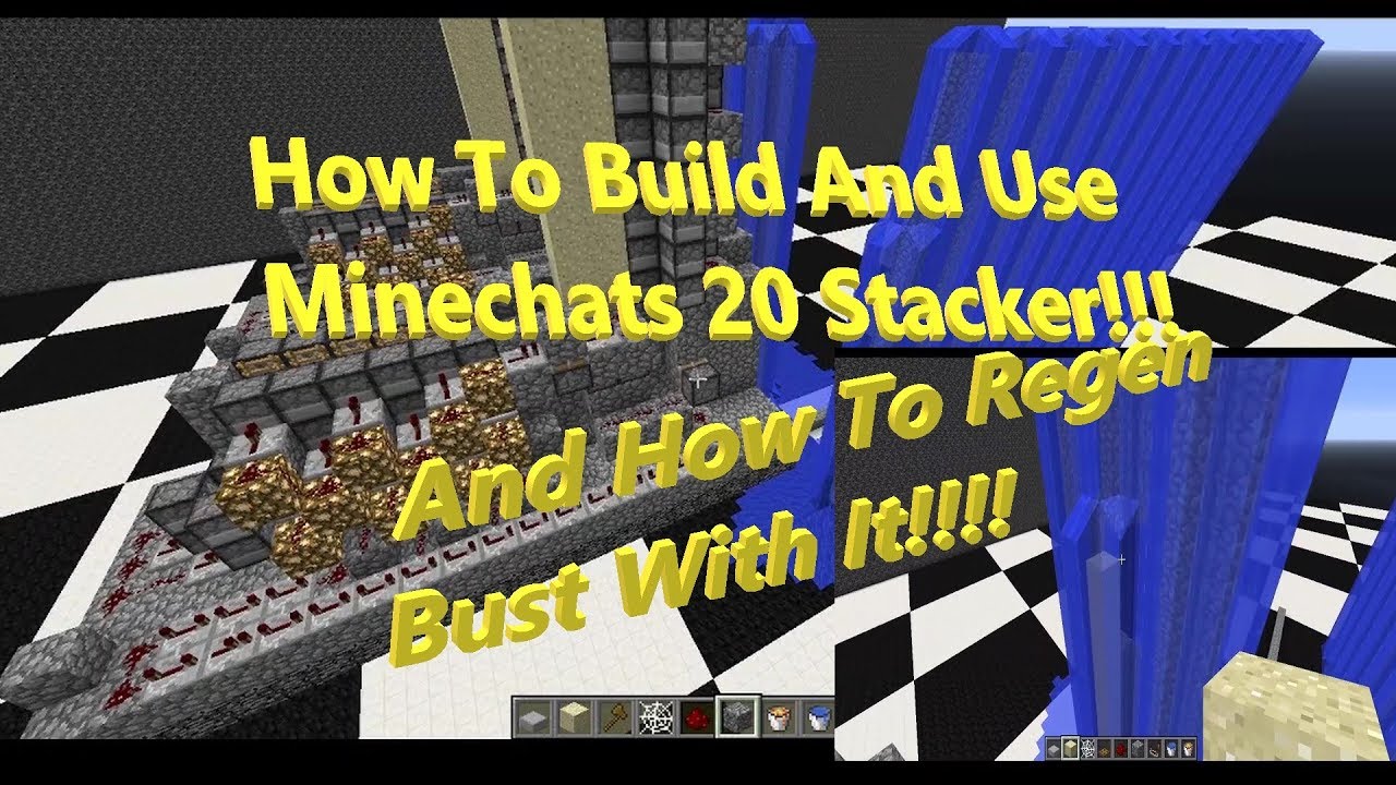 Cannon Tutorial   How To Bust Regens And Build Minechats 20 Stacker
