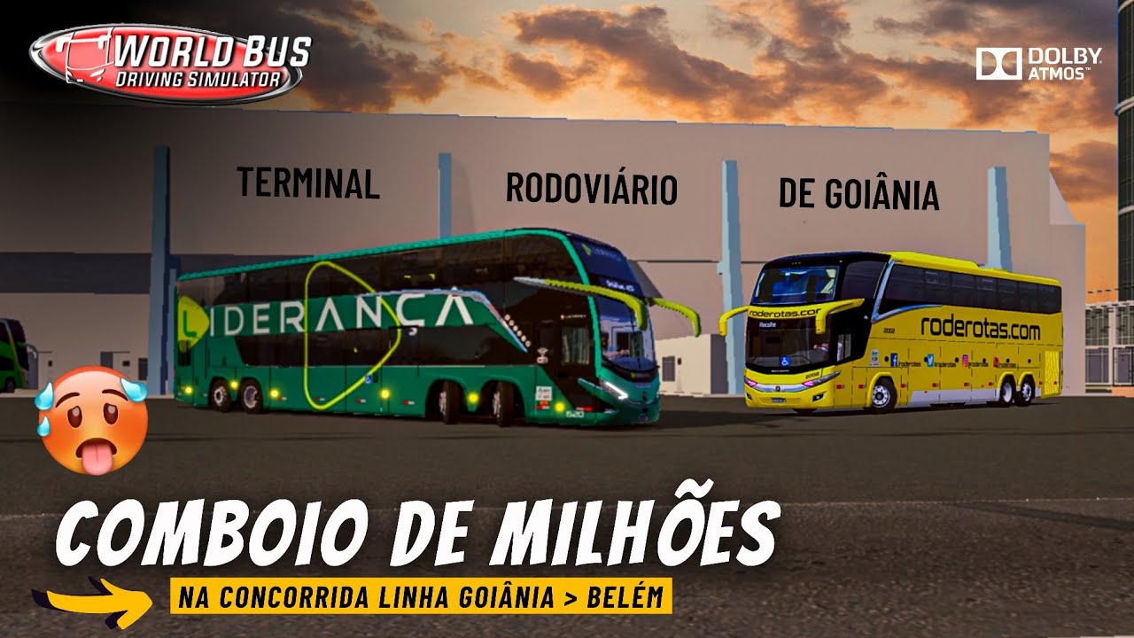 🟢 CONCORRÊNCIA PESADA NA LINHA GOIÂNIA P/ BELÉM | World Bus Driving Simulator