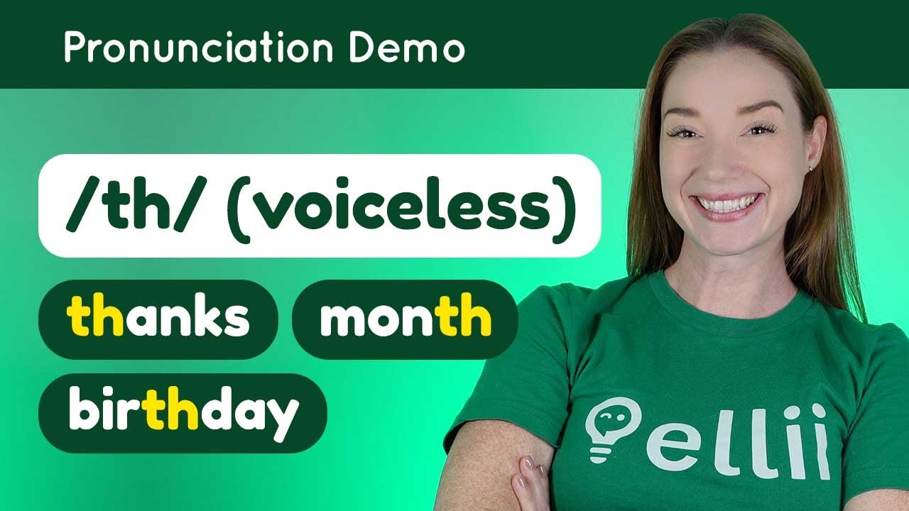 Pronouncing /th/ (voiceless) &ndash; English Pronunciation Lesson (Part 1)