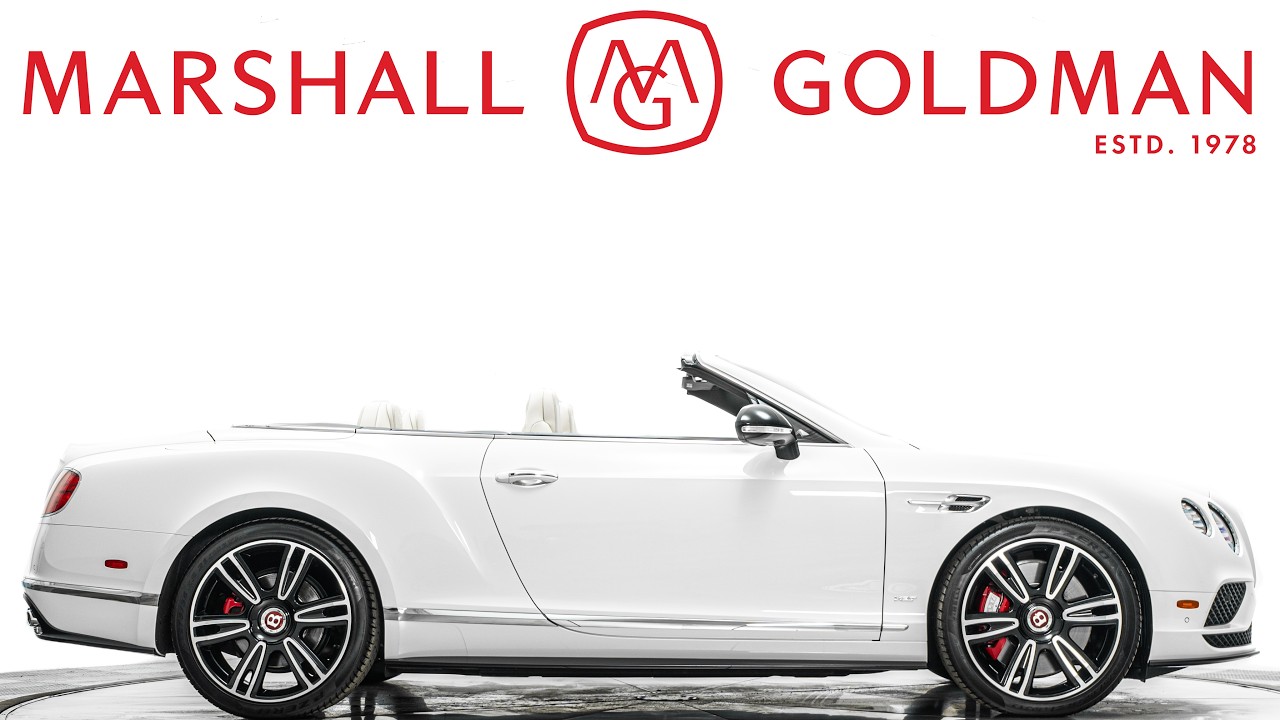 2016 Bentley Continental GTC V8 S Convertible in Glacier White over Linen for sale