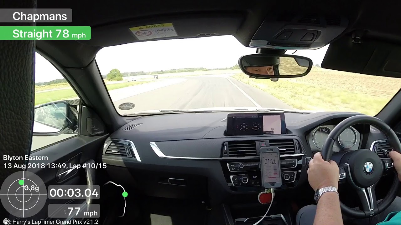 BMW M2 Track Day; Blyton; Harrys lap timer