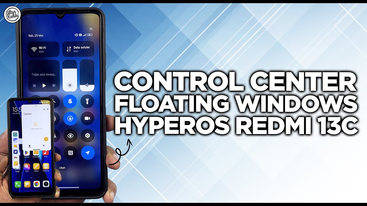 TERBARU! Cara Pasang Control Center HyperOS Transparan Blur & Floating Windows Redmi 13C & POCO C65!