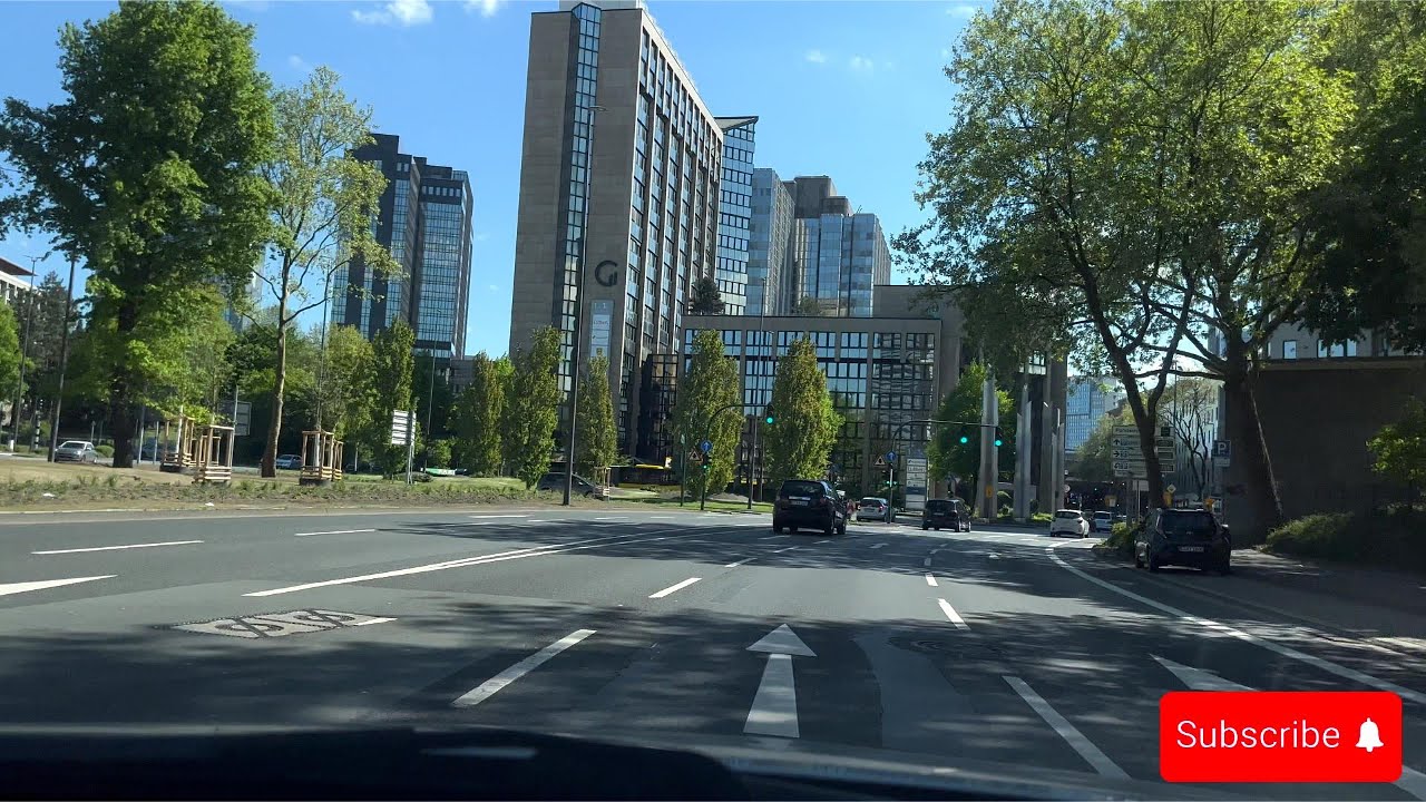 4k Relaxed Driving around Essen, Germany