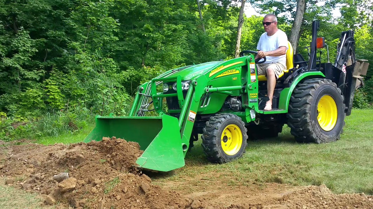 John Deere 2520 & 2025r Job Well Done! Part 4 of Trenching Videos