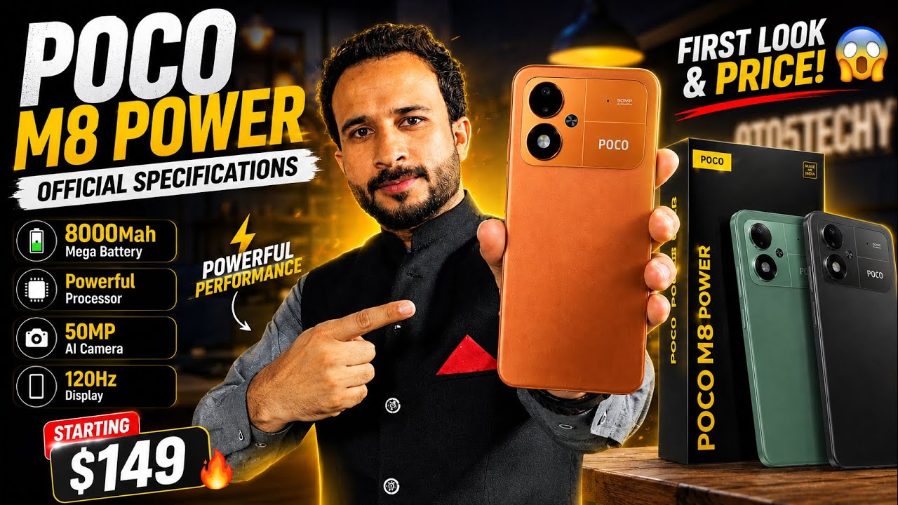 POCO M8 Power Official First Look ⚡ Full Specs, Design, Price & Launch Date | Is It Worth Buying?