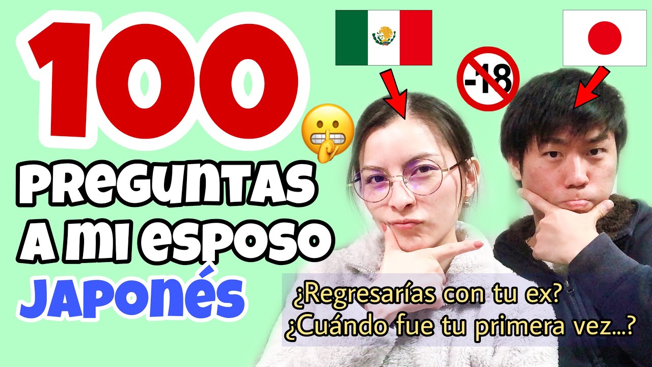 Mi ESPOSO JAPON&Eacute;S contestando 100 PREGUNTAS. &iquest;As&iacute; piensa mi ESPOSO realmente? &iquest;TODO ES VERDAD?