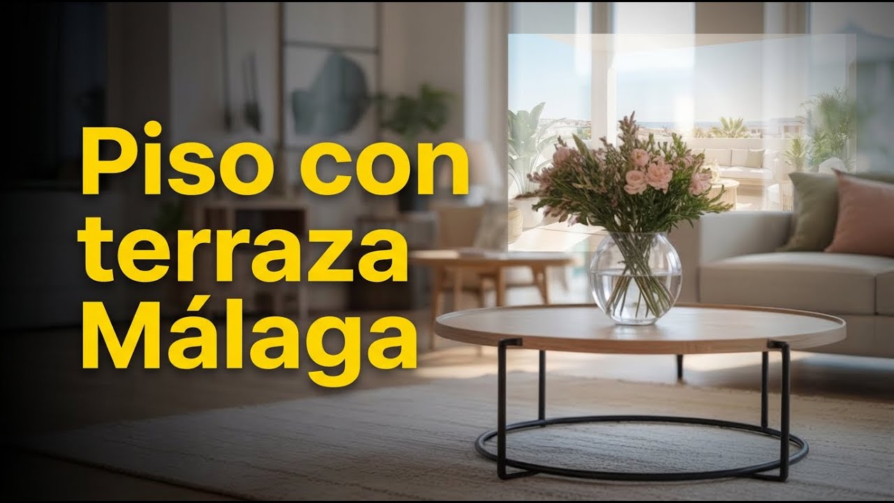 Piso espacioso con terraza en venta Málaga