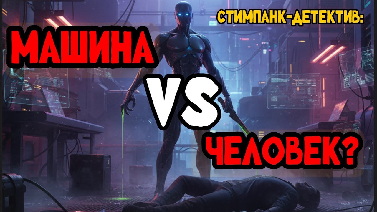 ПОТРЯСНЫЙ СТИМПАНК-ДЕТЕКТИВ: Машина или Человек?#стимпанк #детектив #убийство #роботубийца
