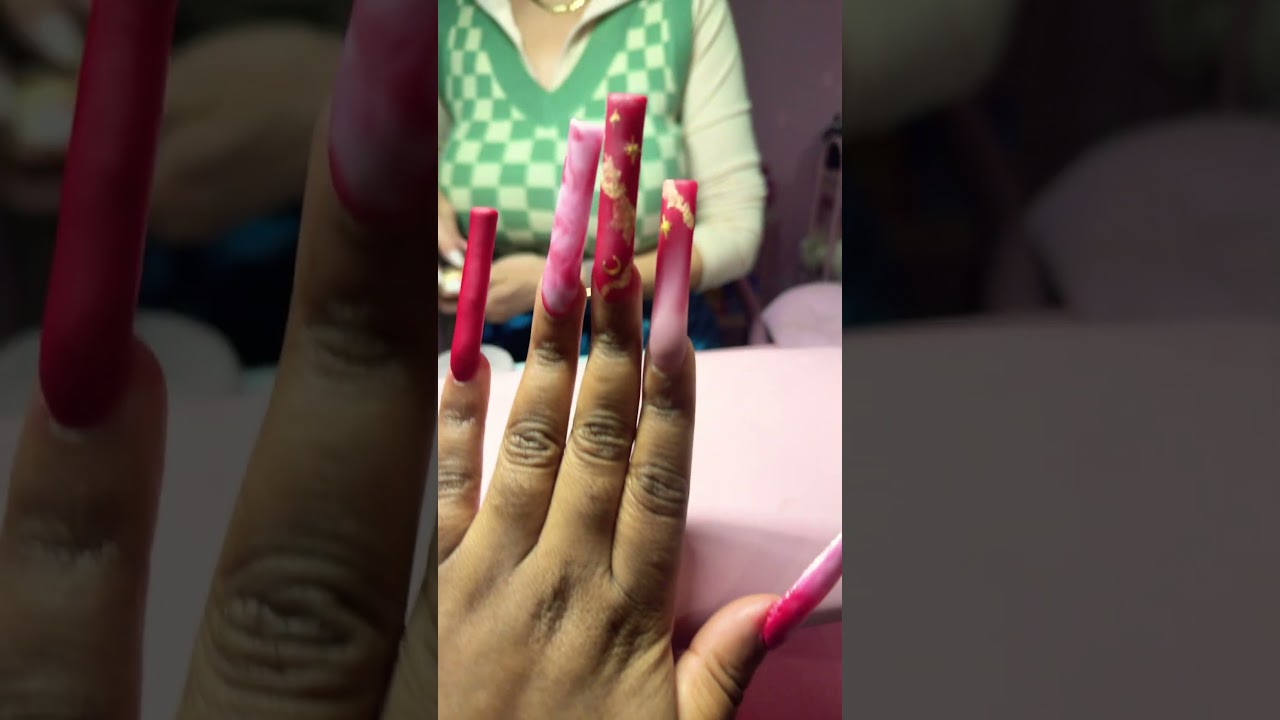 Getting my Extendo nails done  #shorts  #longnails  #nails