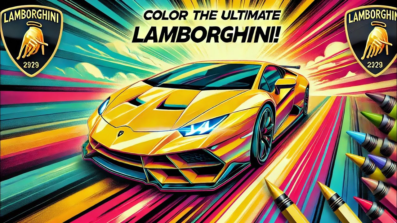 Coloring Lamborghini #coloring