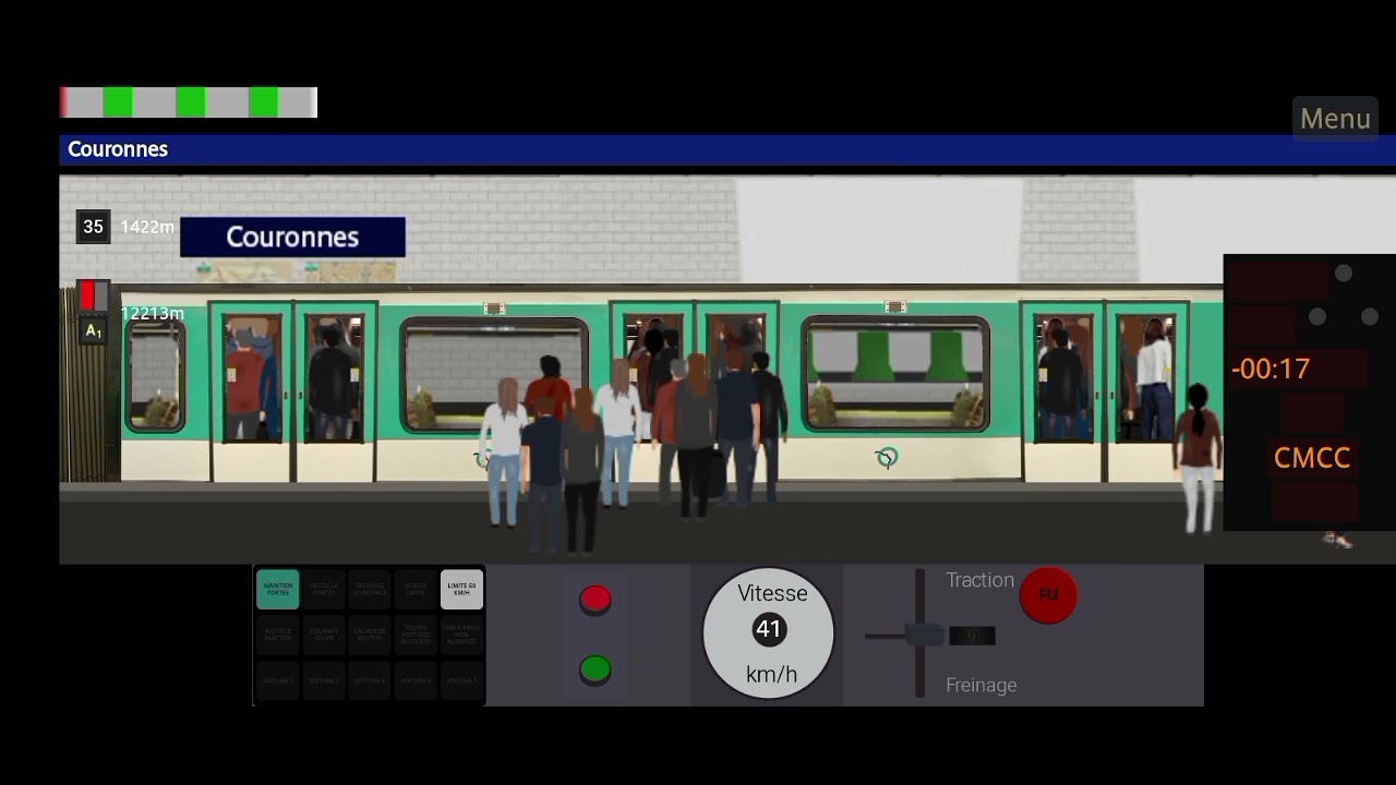 Paris Métro Driver|Ligne:2 Train:MF01 Origine:Nation Destination:Barbes-Rochechouard
