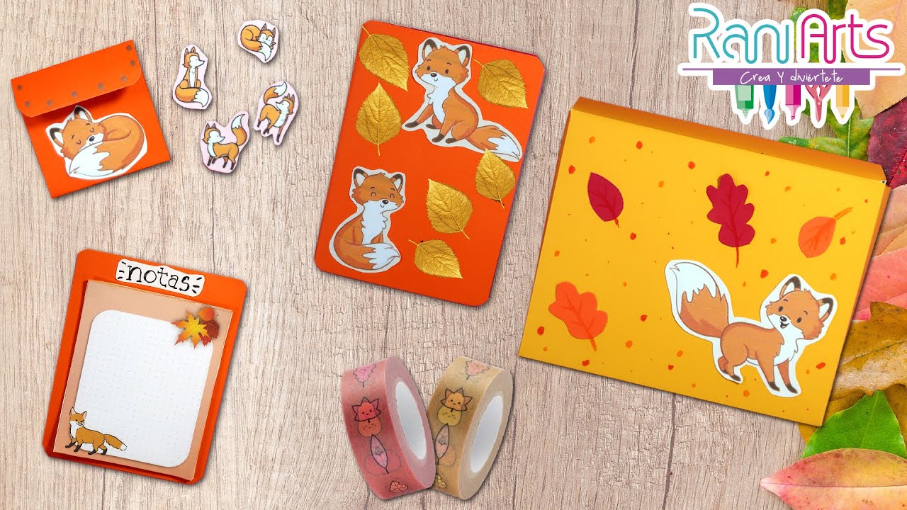 HAZ TU PROPIA PAPELERÍA (edición otoño) ✄ muy fácil y bonita