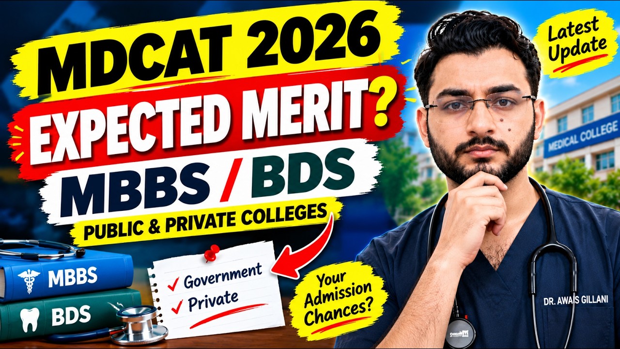 MDCAT 2026 Expected Merit 🚨 | MBBS/BDS Public & Private Colleges
