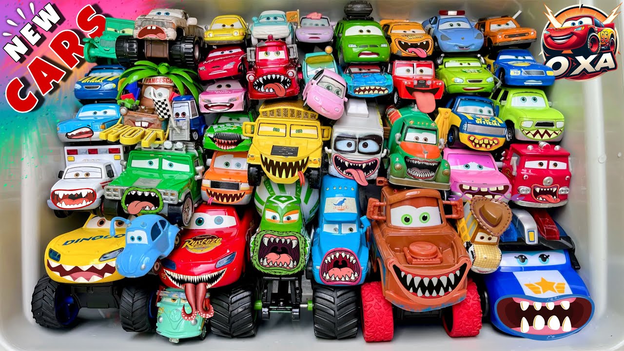Disney Pixar Cars Unboxing Review | Lightning McQueen, Tow Mater, Chick Hicks, Sally Carrera, Cruz