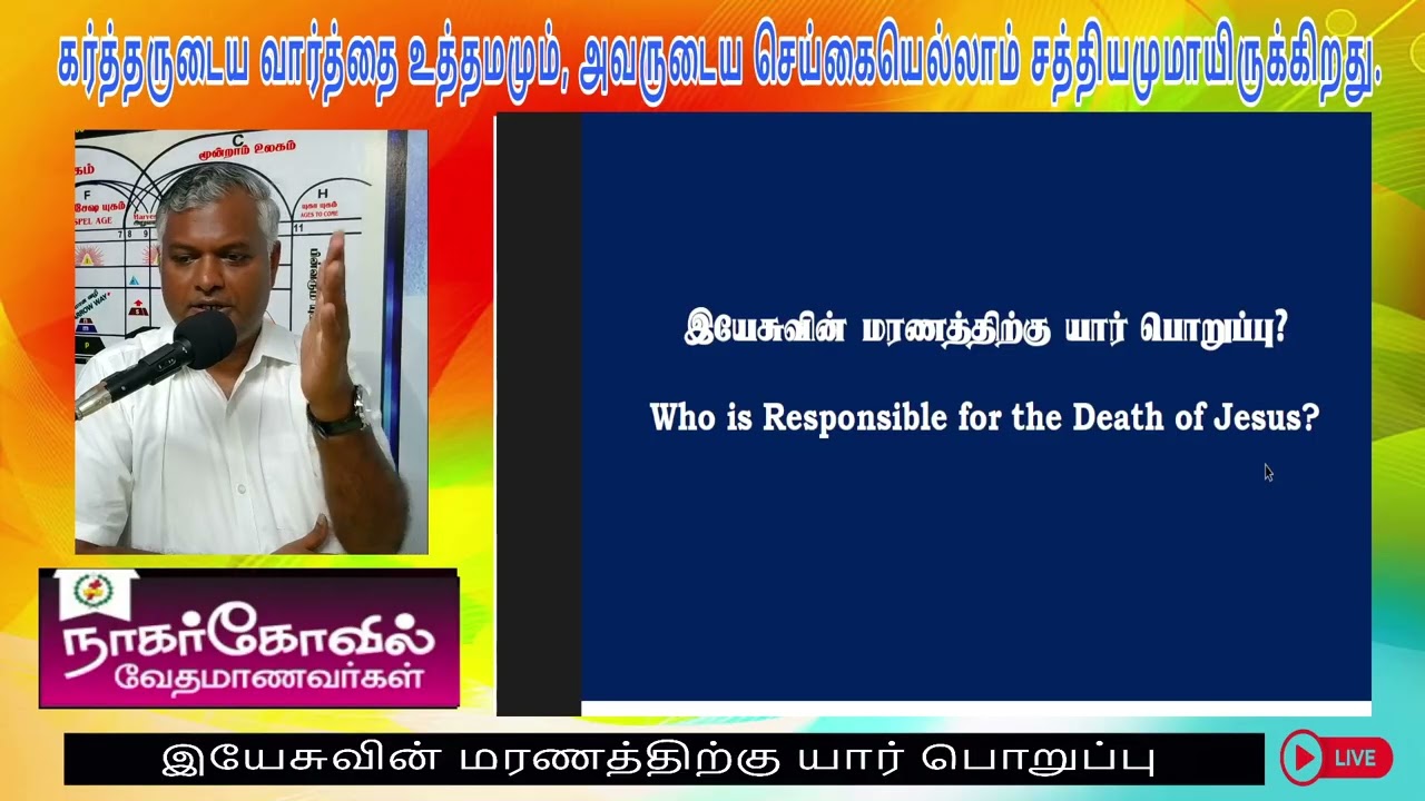 இயேசுவின் மரணத்திற்கு யார் பொறுப்பு (bro. prabakaran)
