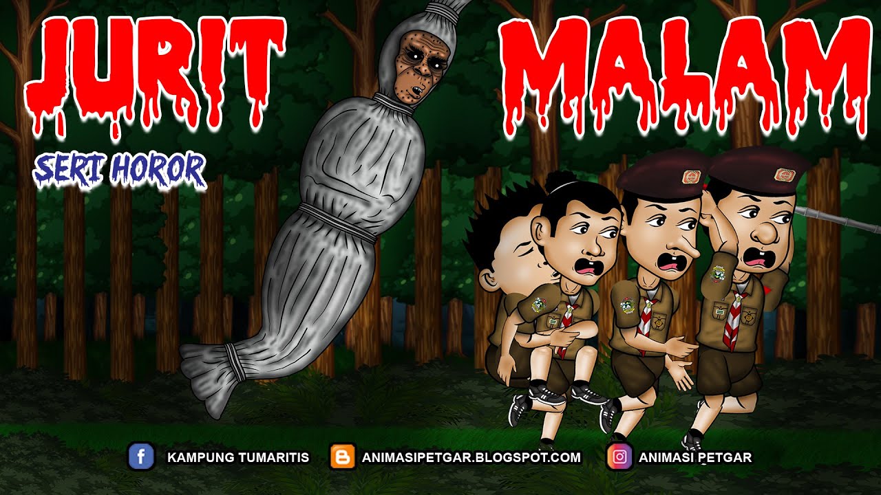 POCONG JURIT MALAM | ANIMASI HOROR SERI BOCAH #5