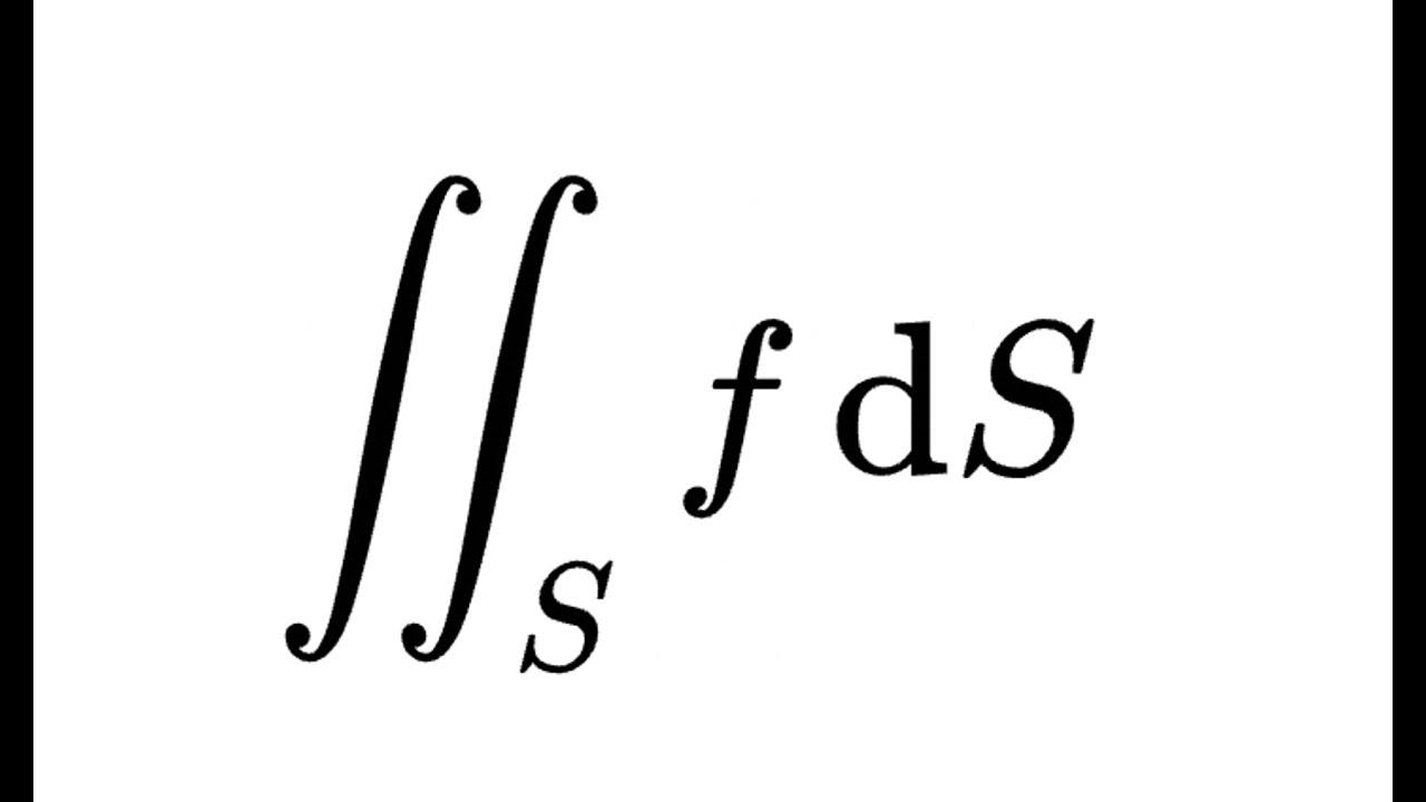 التكامل السطحي surface integral