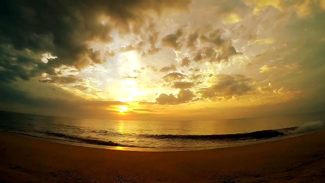 Time lapse sunrise at east coast Indian Ocean