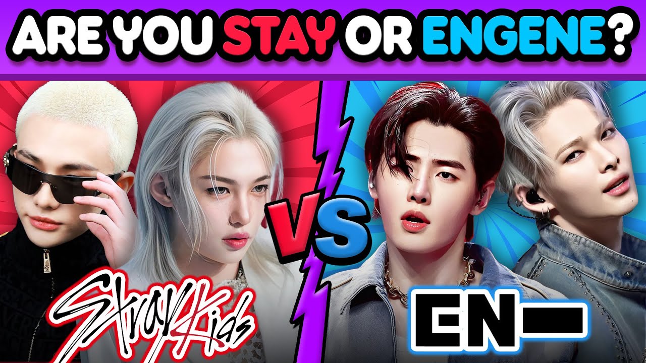 STRAY KIDS vs ENHYPEN battle 🔥 Who is the King? - Kpop Quiz 2025 | K-Music Quiz