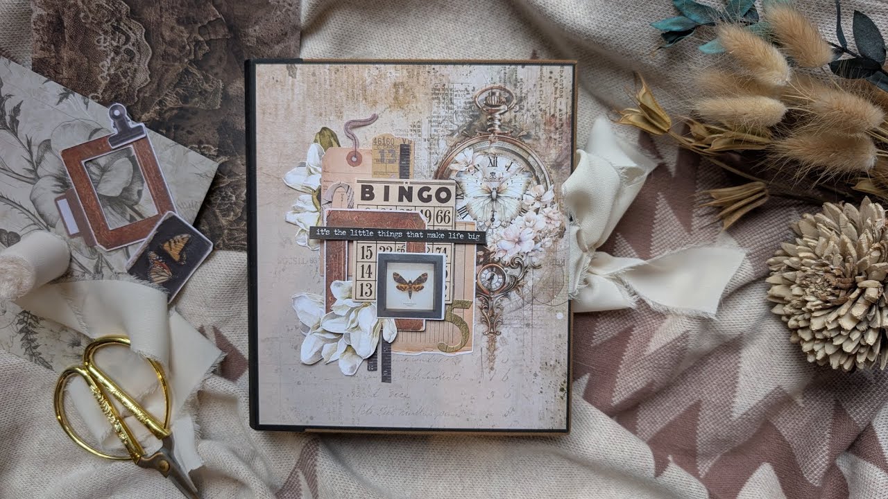 Beautiful romantic mini album using Alchemy of Art paper #minialbum #scrapbooking #papercraft #scrap