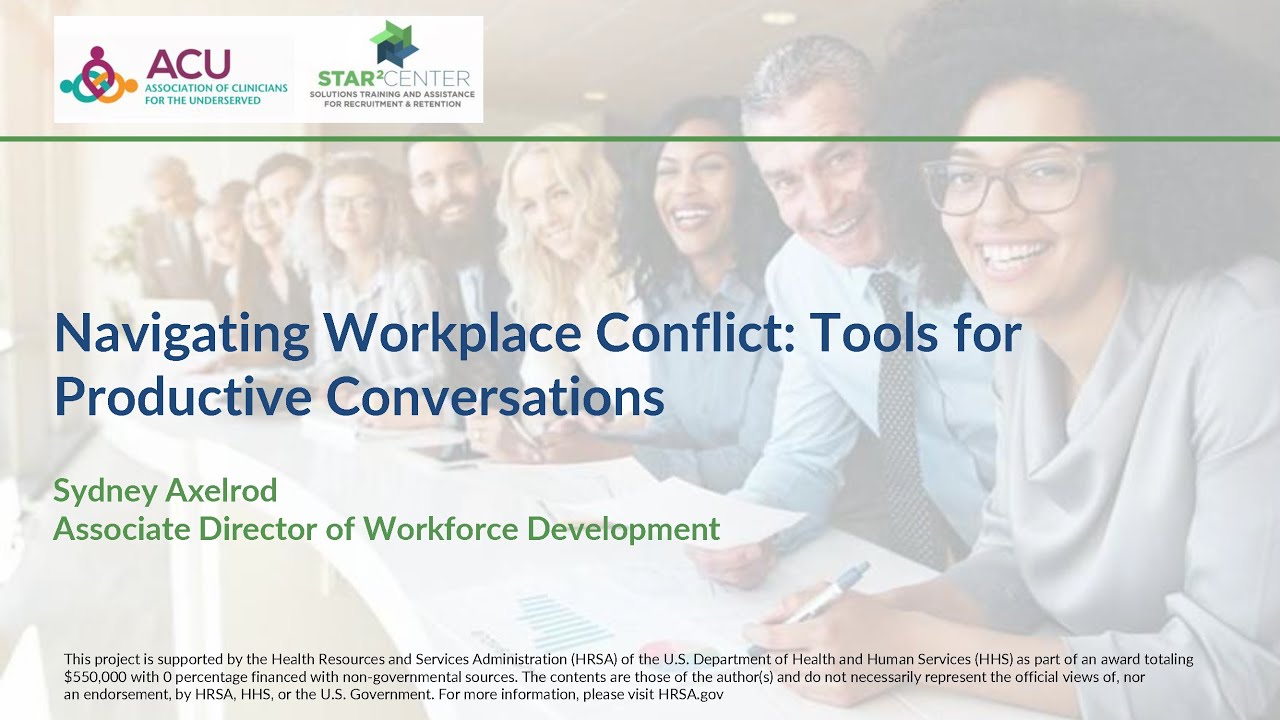 Communication & Conflict: STAR² Center Webinar Series - Session 2