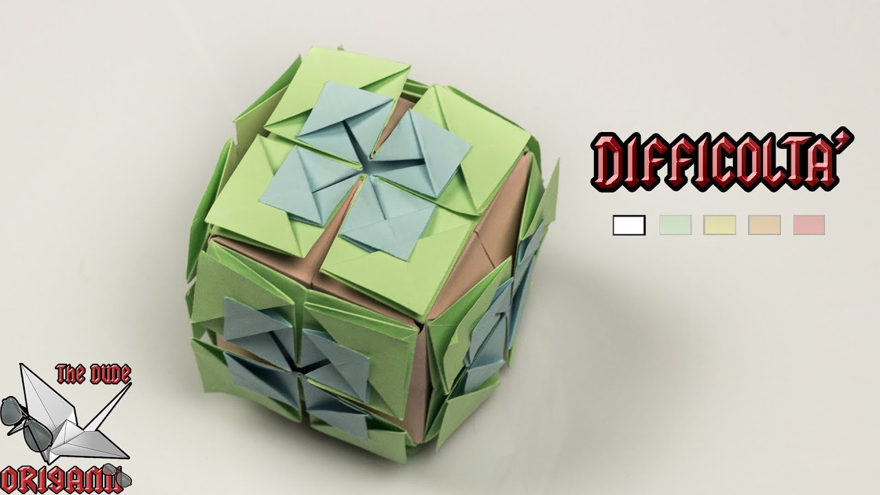 [ORIGAMI ITA] Cubo Fiore All'Occhiello || Decorazioni