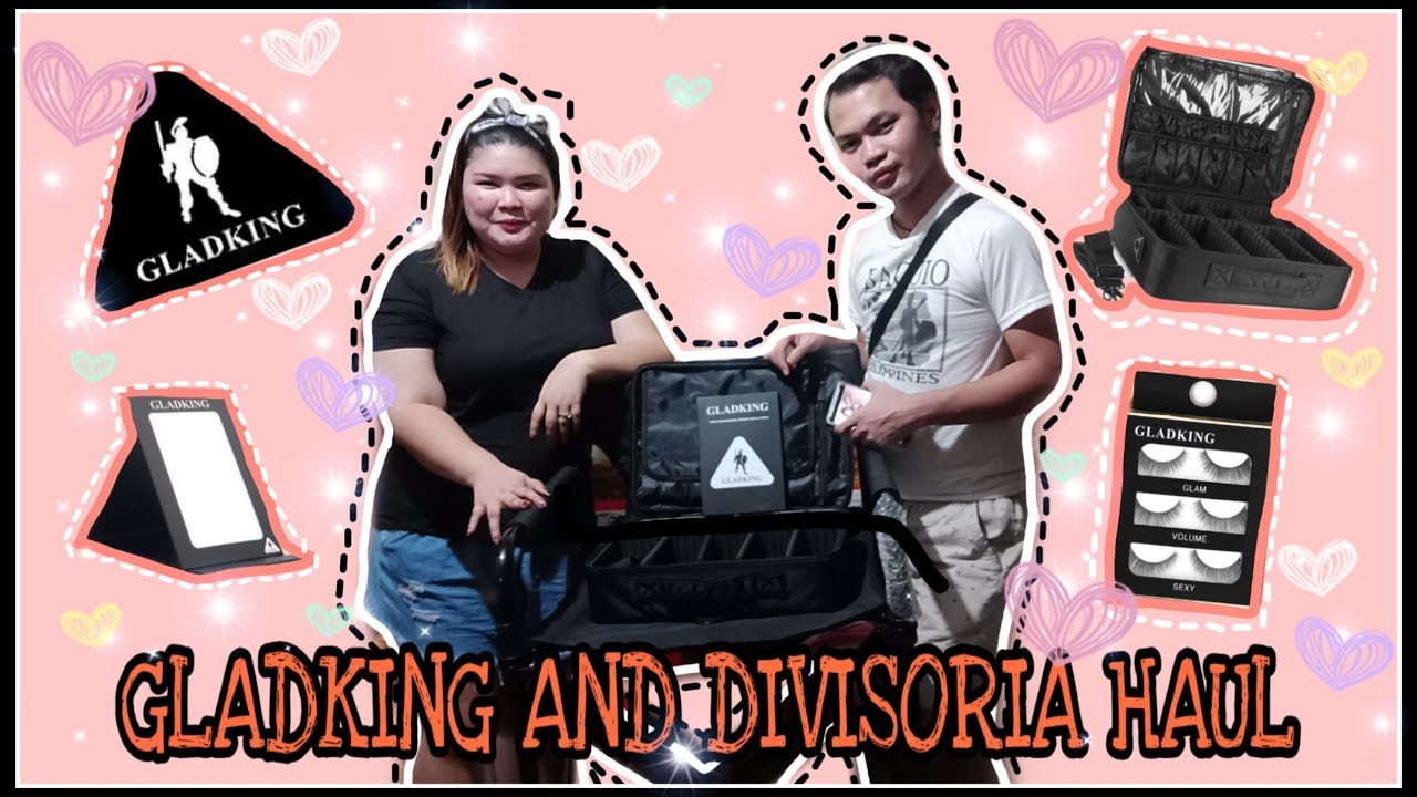 GLADKING AND DIVISORIA HAUL!!!   |  TELESCOPIC CHAIR AND NYLON MAKE UP ORGANIZER, HAIRTOOLS!!!