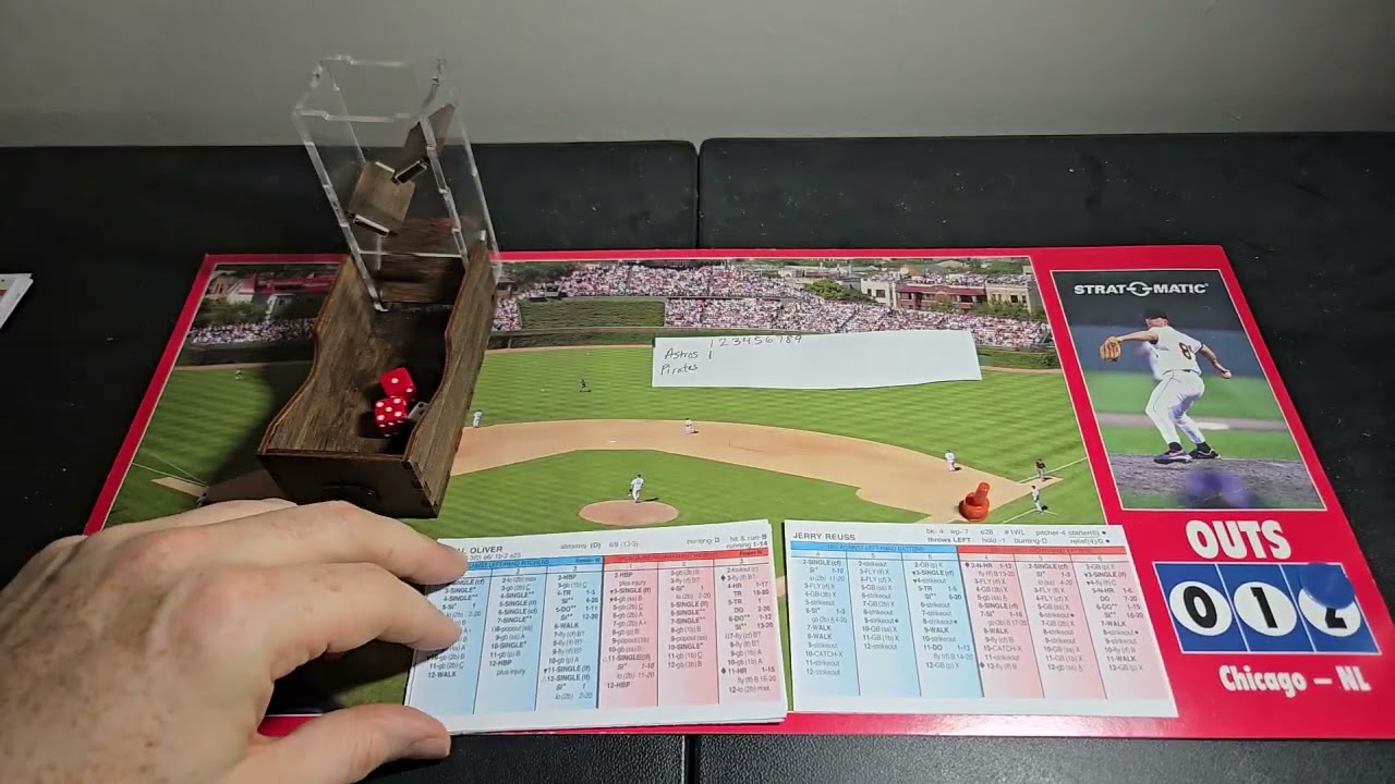 Game 14 1972 Roberto Clemente 1972 strat o matic super advanced race to 3000 hits replay.
