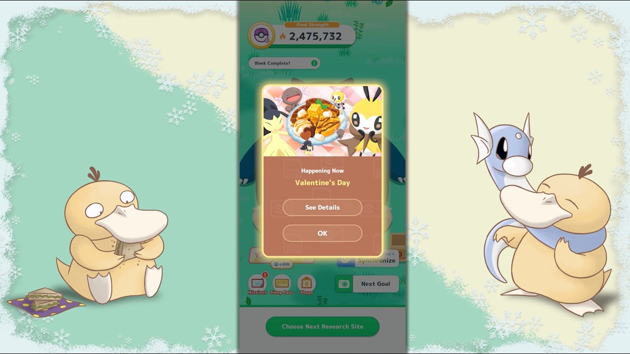 Pokémon Sleep - Valentine Event 2026 Day 01 - The Honey And The Sting