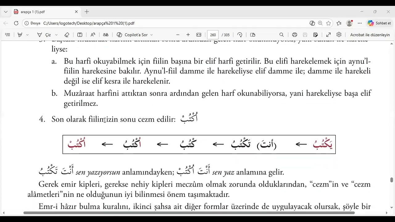 EN TEMEL ARAPÇA 1. KİTAP 9.ÜNİTE 2. BÖLÜM