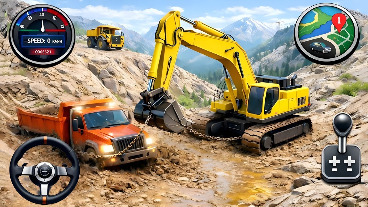 🚧NEW Mega Road Builder Simulator 2026👷| Extreme Heavy Excavator Dump Truck – Android GAMEPLAY 