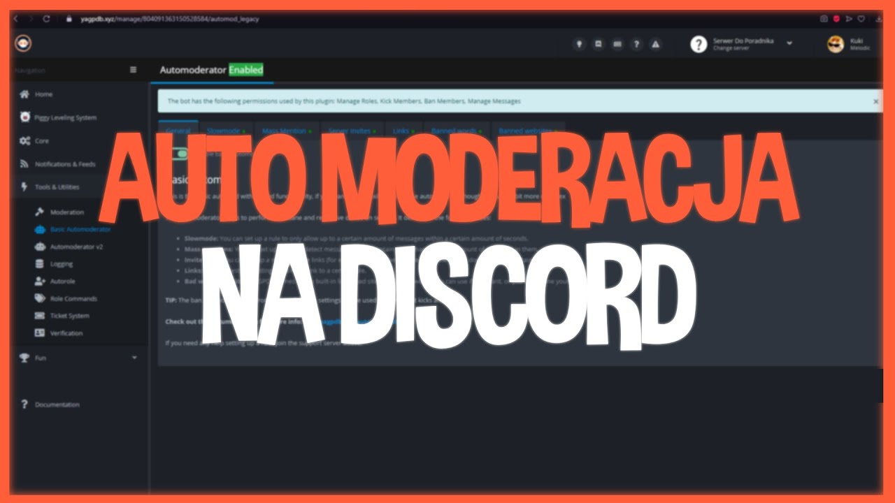 Auto-Moderacja na Discord - Discord Poradnik #18