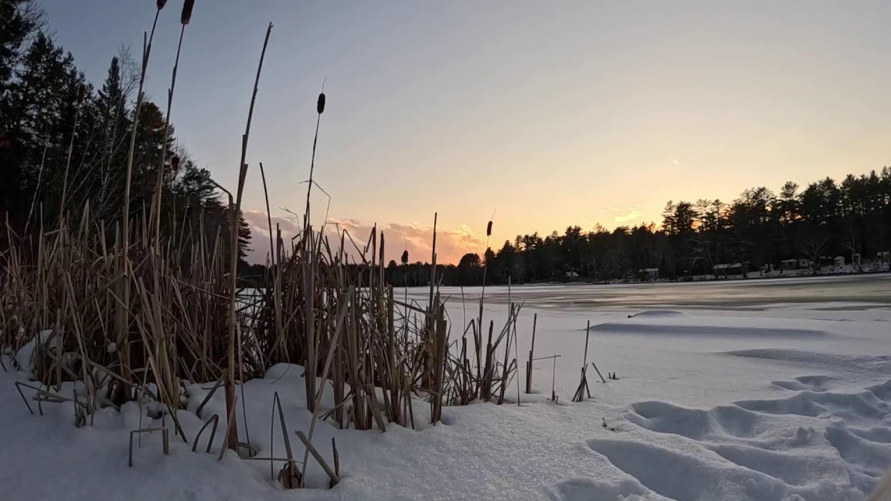 January Sunset and ICE.