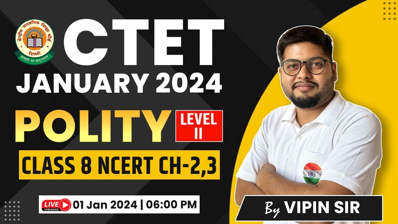 CTET 2024 | Polity : Class 7th, NCERT 7th Class SST, NCERT Class 7th #16, CTET SST by Vipin Sir
